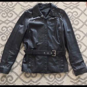 Handmade real leather jacket from Italy